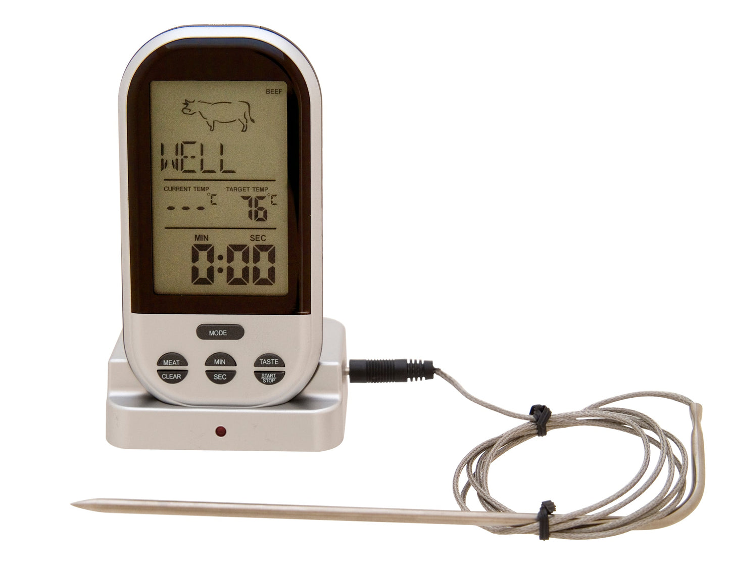 132HC Wireless Pre-programmed Thermometer and probe
