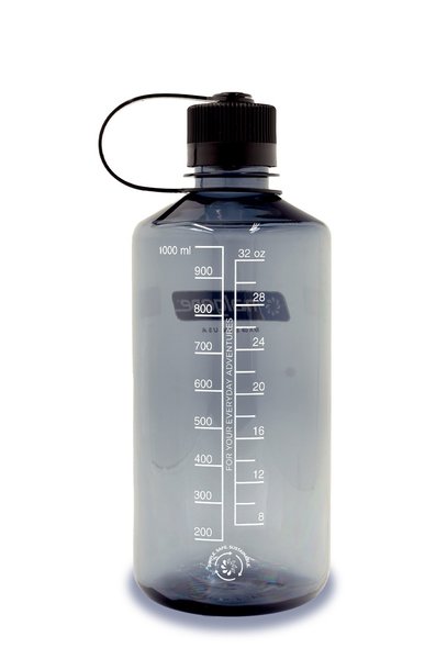 Nalgene Bottle: 32 oz. Narrow Mouth; Made in the USA; BPA Free; Diswasher Safe; Built to Last; Leak-Proof