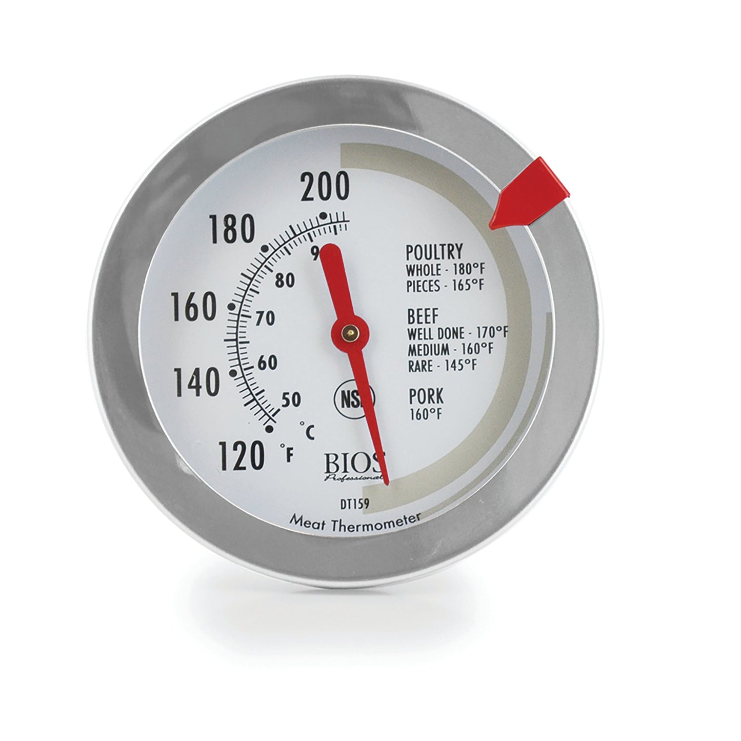 Dial face of the DT159 Meat & Poultry Thermometer