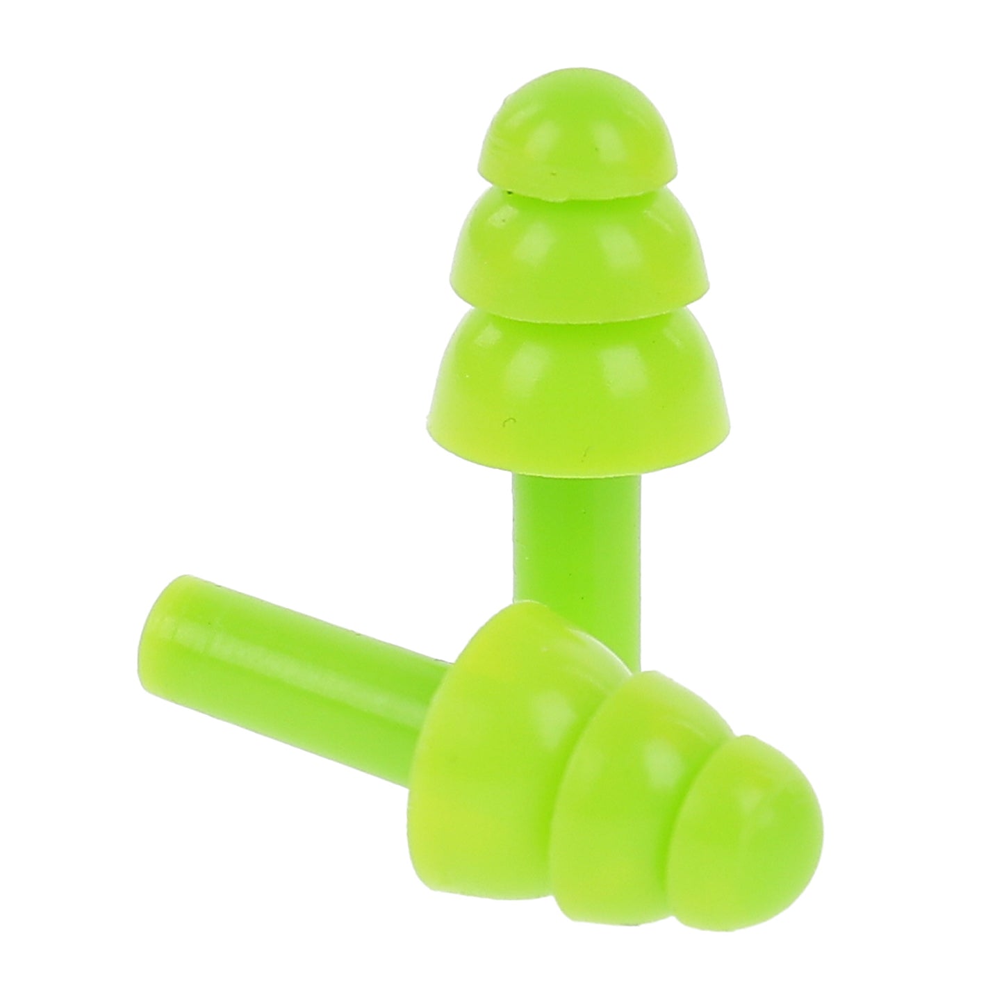 Child silicone ear plugs in green