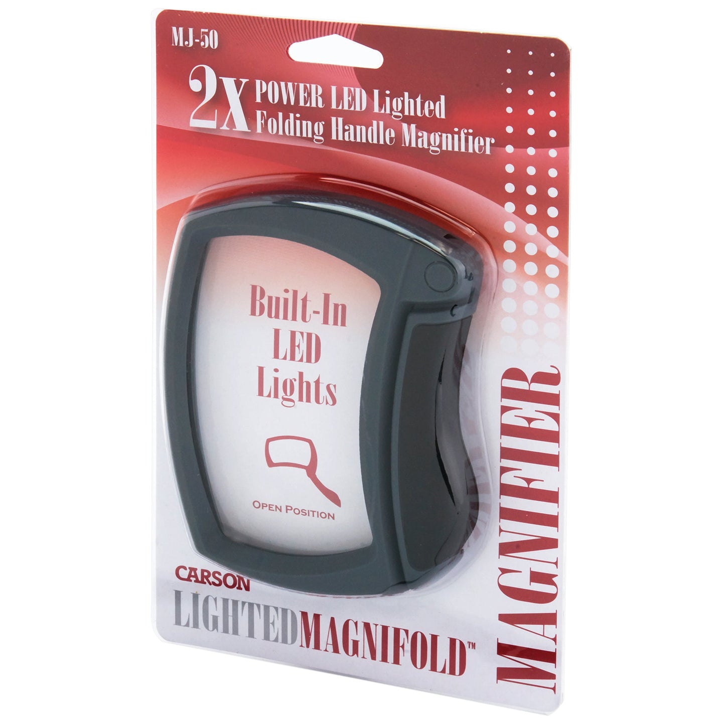 Carson Optical Lighted Magnifold Magnfier retail packaging