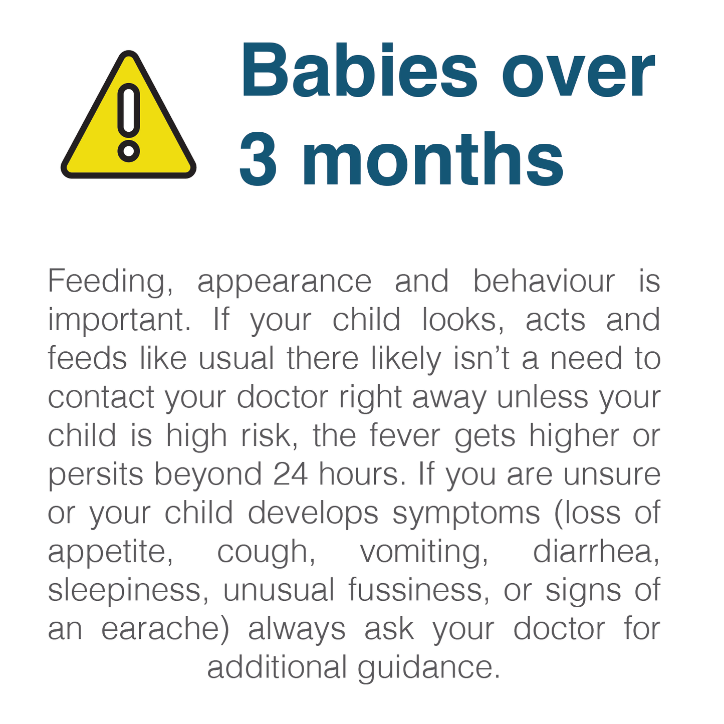 Warning when to use a Fever Thermometer on babies over 3 months old