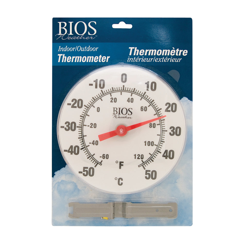 Window thermometer in packaging