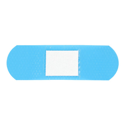 Blue Metal Detectable Plastic Bandages Back Image
