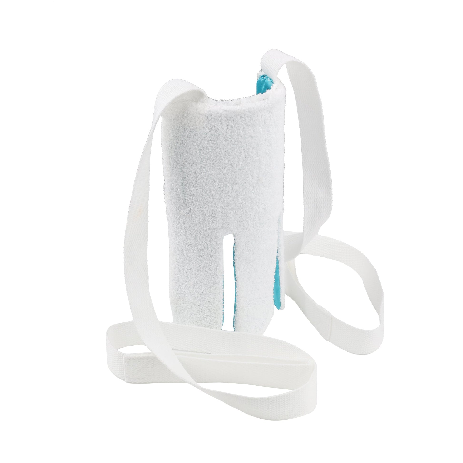 side view of the terry cloth sock aid